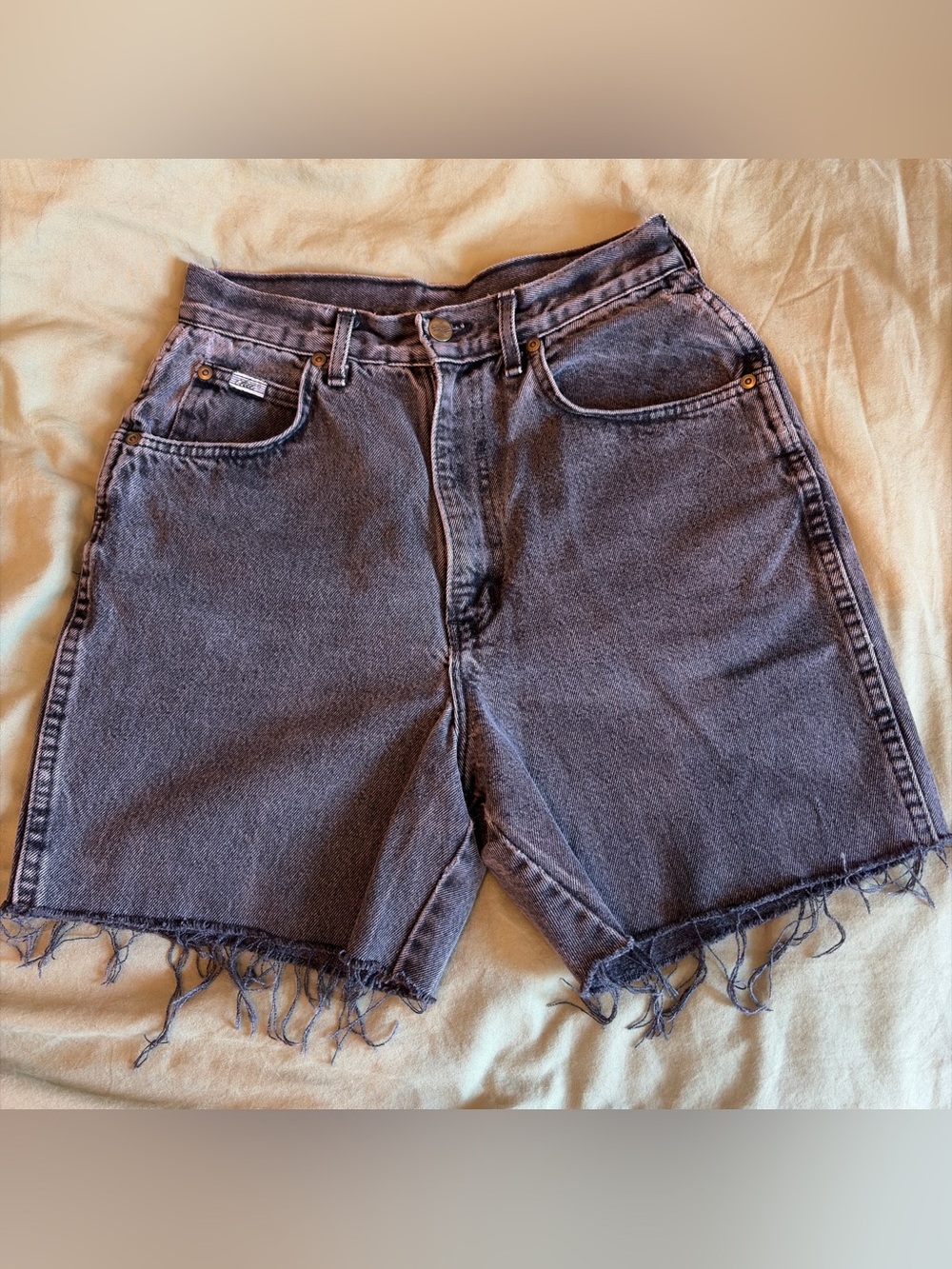 Vintage Black Jean Shorts